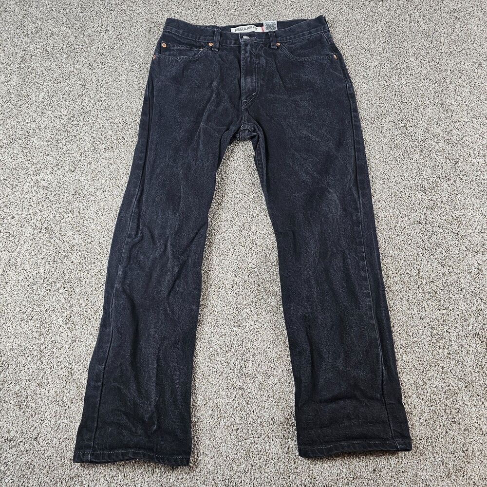Levis 505 Jeans Mens 30x27* Black Regular Straight Casual Work Skater Grunge Y2K